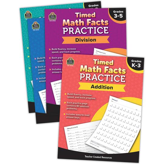 Teacher Created Resources Timed Math Facts Practice Set
